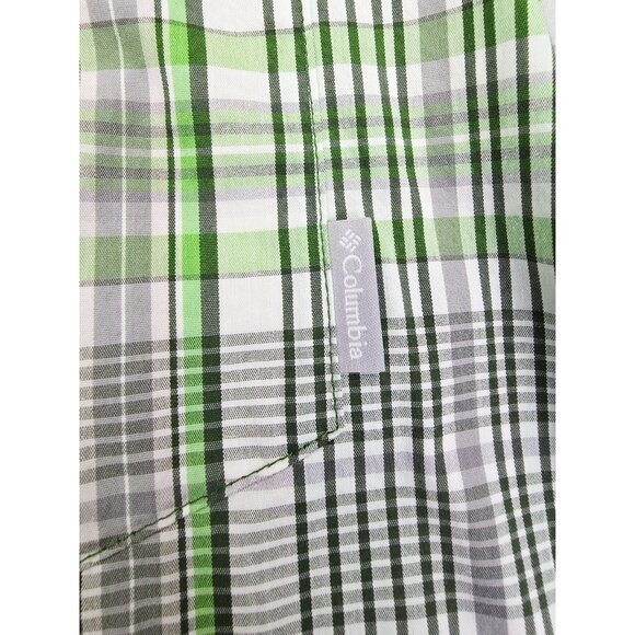 Columbia Omni Wick Advanced Evaporation Size Medium Men Check Short Sleeve Shirt - Picture 7 of 10